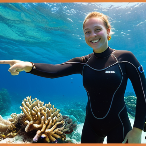 Home 25 **
Prompt: A diving instructor in a wetsuit, smiling and pointing to a group of students underwater near a vibrant coral reef. Focus on the clear blue water and the professional diving equipment. Add a subtle overlay of a Schedule C form faintly visible in the background to hint at the business aspect. Style: Realistic, slightly sun-drenched.
**