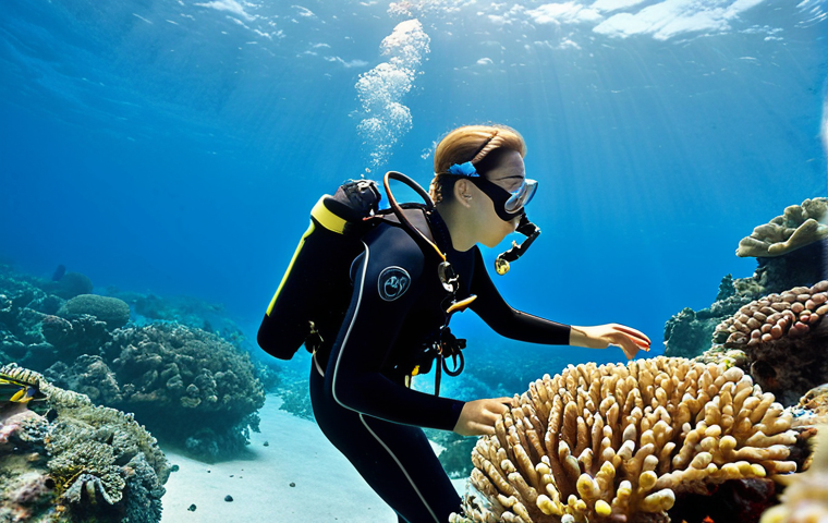 **Image Prompt:** A scuba diver calmly and confidently assisting a panicked novice diver at 15 feet on a vibrant coral reef. Focus on clear communication and a reassuring presence, emphasizing the diver instructor's leadership skills and the safe, supportive environment.