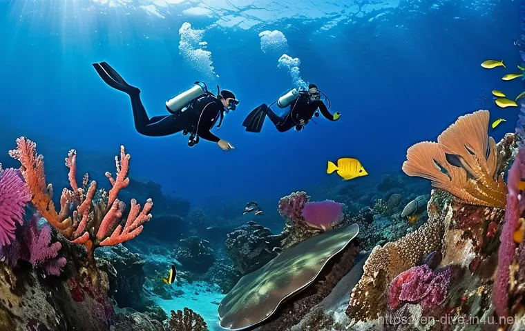 다이빙 강사 실무 사례 분석 - **Prompt 2: Building Confidence Underwater**
    "An inspiring and warm underwater scene featuring a...