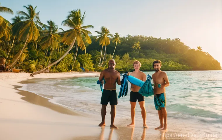 다이빙 강사 직업의 장단점 - **Prompt:** An empathetic male dive instructor, in his 30s, wearing a form-fitting full wetsuit and ... 다이빙 강사 직업의 장단점 - **Prompt:** An empathetic male dive instructor, in his 30s, wearing a form-fitting full wetsuit and ...